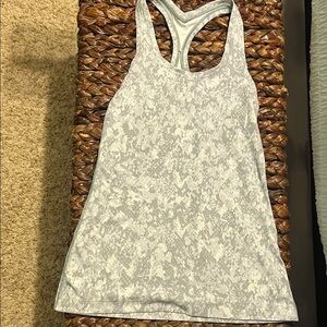 Gray Patterned Racerback Tank Top snake skin Lululemon